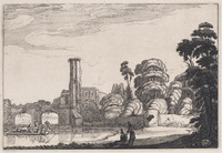 KG 02913
<br/>
Landschap met veerpont en brug
<br/>
<em>Velde, Jan van de (II) (1593-1641)</em>